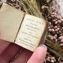 Load image into Gallery viewer, Small Rain Upon the Tender Herb written by Anon; Miniature Victorian Leather Book

