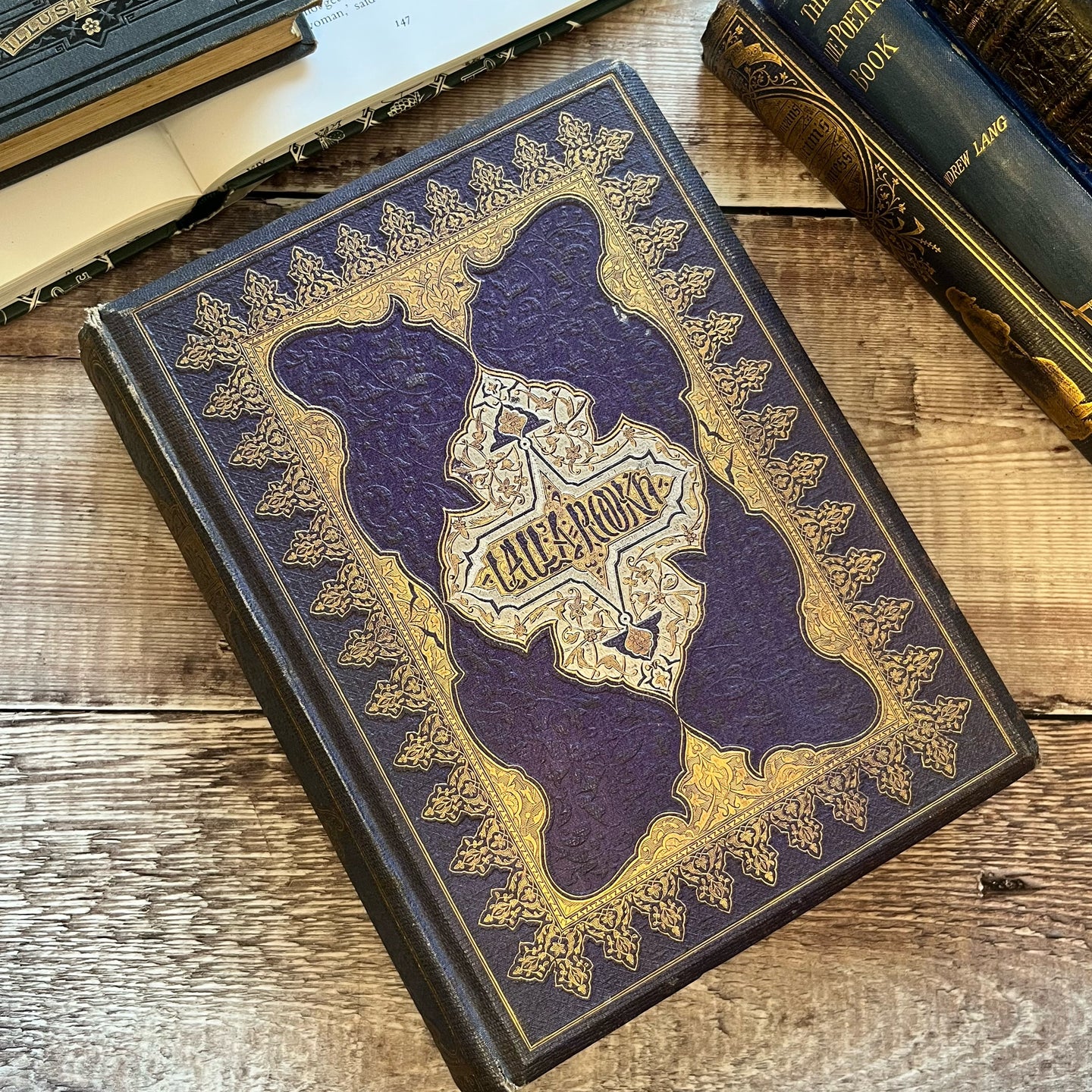 1861 Lalla Rookh An Oriental Romance by Thomas Moore Victorian Antique Illustrated Book
