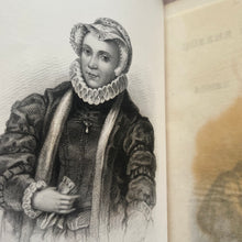 Load image into Gallery viewer, Lives of The Queens of Scotland and English Princesses Early Victorian Leather Set
