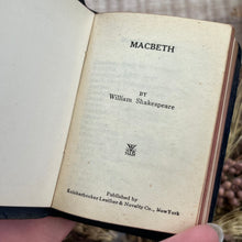 Load image into Gallery viewer, Macbeth by William Shakespeare; Yapp leather Binding
