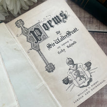 Load image into Gallery viewer, 1877 The Poetical Works of Sir Walter Scott Illustrated Mid Victorian Book
