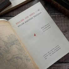 Load image into Gallery viewer, 1896 Ballads and Songs by William Makepeace Thackeray Art Nouveau Binding
