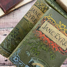 Load image into Gallery viewer, Rare Jane Eyre by Charlotte Bronte; From The Rainbow Library Floral Binding
