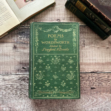 Load image into Gallery viewer, 1907 Poems by Wordsworth Pretty Floral Edwardian Binding Antique Book Poetical Works
