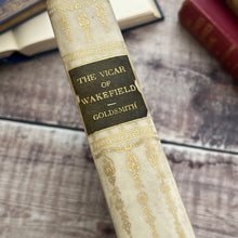 Load image into Gallery viewer, The Vicar of Wakefield by Oliver Goldsmith Quarter Bound Vellum Fine Binding Book

