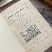 Load image into Gallery viewer, 1878 Bewick's Select Fables of Aesop and Others; Fine Half Morocco Binding
