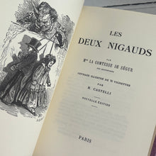 Load image into Gallery viewer, Collection of Three French Books by Comtesse de Segur; Floral Lilac Bindings 1979
