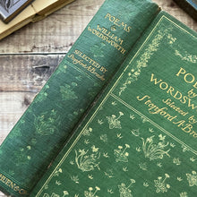 Load image into Gallery viewer, 1907 Poems by Wordsworth Pretty Floral Edwardian Binding; Illustrated
