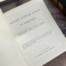 Load image into Gallery viewer, Seven Little Girls in Heaven Pretty Floral Binding Antique Edwardian Book
