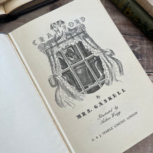 Load image into Gallery viewer, 1947 Cranford by Mrs Elizabeth Gaskell; Illustrated Vintage Book with Dust Jacket
