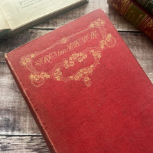 Load image into Gallery viewer, 1914 Stories from Shakespeare Pretty Floral Art Nouveau Binding Illustrated Book
