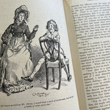 Load image into Gallery viewer, 1942 Pride and Prejudice by Jane Austen Illustrated by Charles E Brock Vintage Book
