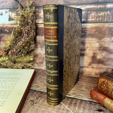 Load image into Gallery viewer, 1874 The Life of Charlotte Bronte by Mrs Elizabeth Gaskell Half Leather Victorian Book
