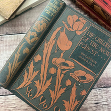 Load image into Gallery viewer, The Children of the New Forest by Captain Marryat Beautiful Art Nouveau Floral Book
