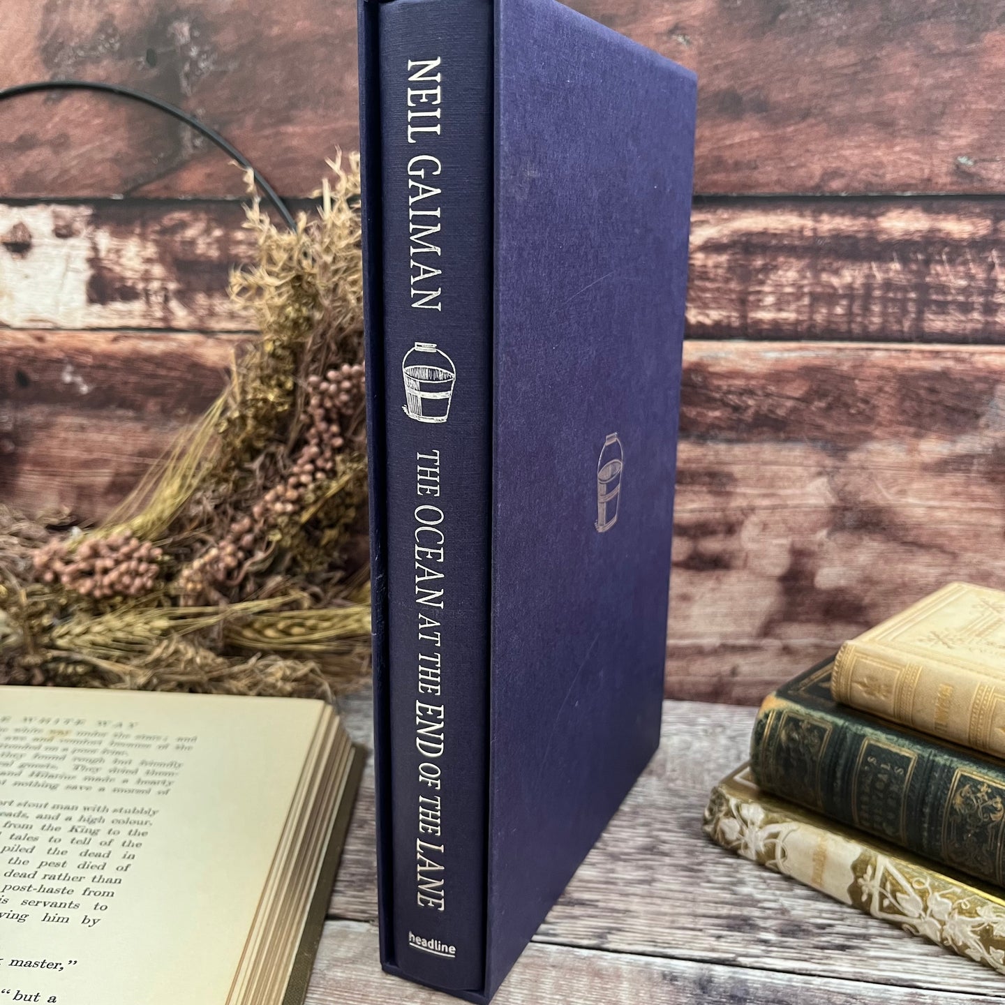 The Ocean at the End of the Lane by Neil Gaiman SIGNED Limited Edition Slipcase