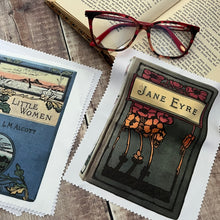 Load image into Gallery viewer, Glass Cleaning Cloths with Beautiful Digital Art Work of Real Antique Books

