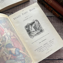 Load image into Gallery viewer, 1919 The Violet Fairy Book by Andrew Lang Beautiful Binding Antique Illustrated Book
