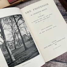 Load image into Gallery viewer, 1900 The Professor by Charlotte Bronte Half Leather Binding Haworth Edition Book
