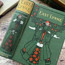 Load image into Gallery viewer, East Lynne by Mrs Henry Wood Beautiful Binding of a Reading Lady Book
