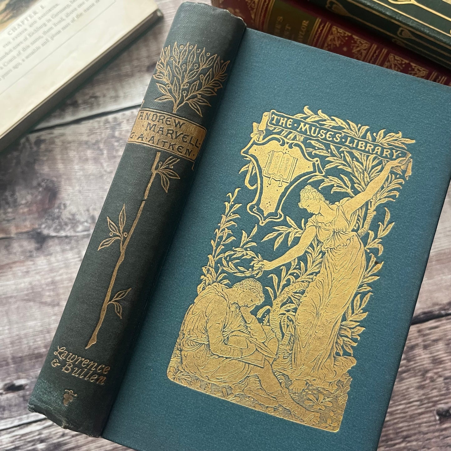 1901 The Satires of Andrew Marvell Part of the Muses' Library Pretty Antique Book