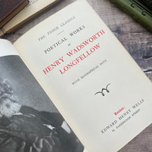 Load image into Gallery viewer, The Poetical Works of Henry Wadsworth Longfellow; Quarter Bound Vellum Book
