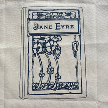 Load image into Gallery viewer, Jane Eyre Tote Bag ... Handmade and Designed on a Late Victorian Book...Charlotte Bronte
