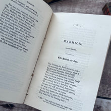 Load image into Gallery viewer, 1868 Box Set featuring the Poetry of Sir Walter Scott; Small Pocket Books in Tartan Bindings
