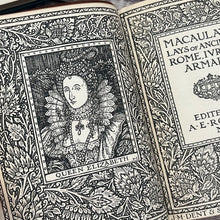 Load image into Gallery viewer, Macaulay's Lays of Ancient Rome **Edited Edition** Antique Limp Leather Book
