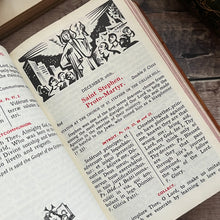 Load image into Gallery viewer, 1962 The Roman Missal Full Leather Illustrated book with Gauffered Text Block Edges

