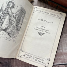 Load image into Gallery viewer, 1926 Quo Vadis Pretty Floral Spine Antique Book Faux Leather
