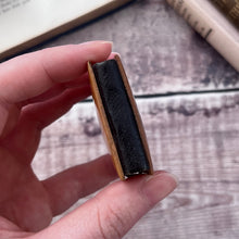 Load image into Gallery viewer, Miniature Notebook with Mauchline Ware Boards featuring a Scene of Auchinblae, Scotland
