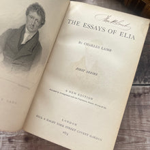 Load image into Gallery viewer, 1873 The Essays of Elia by Charles Lamb; Full Calf Leather Binding
