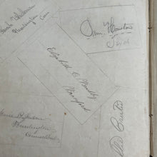 Load image into Gallery viewer, Early Victorian Manuscript Book; Full Embossed Leather with Original Verse and Printed Plates
