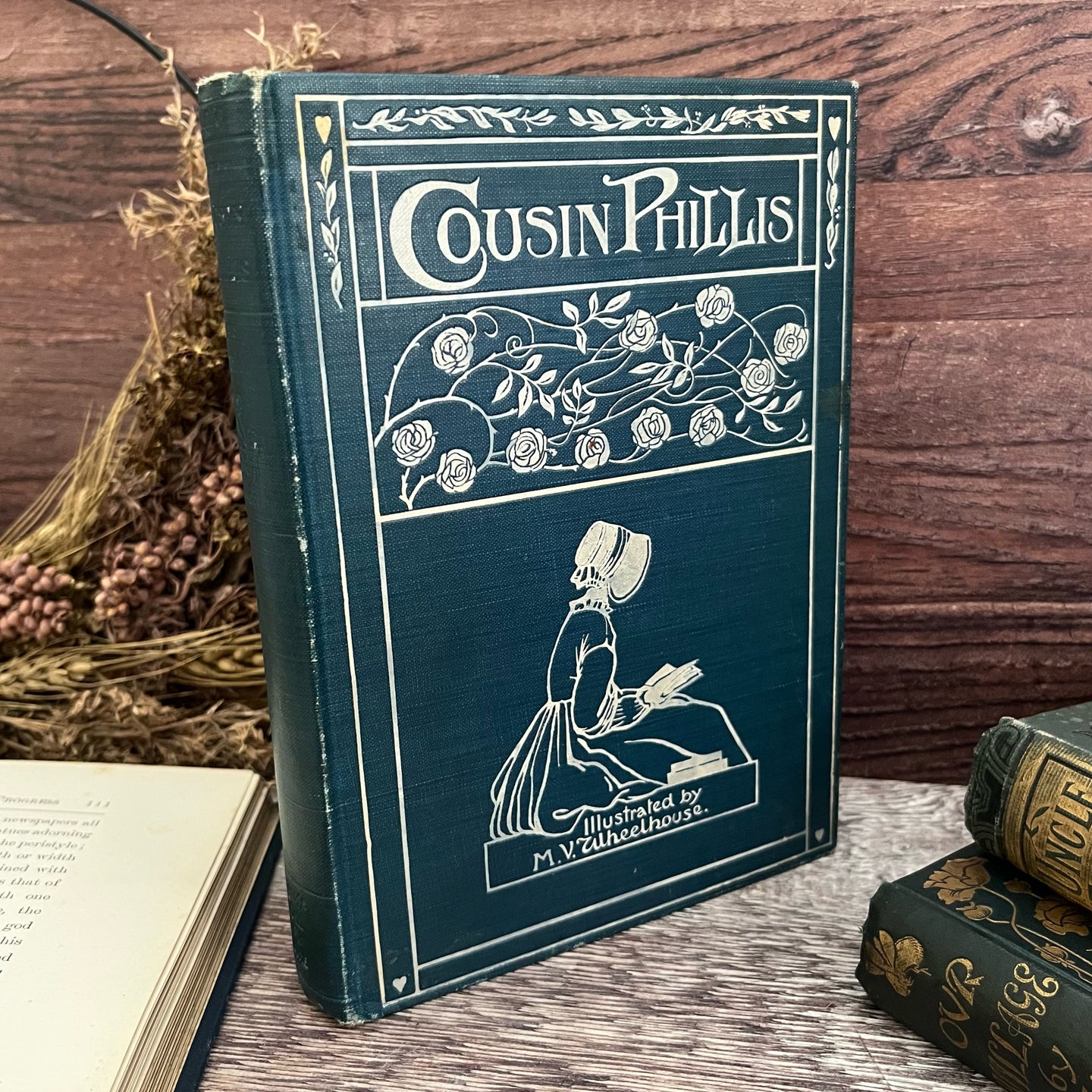 1910 Cousin Phillis by Mrs Elizabeth Gaskell Beautiful Binding Illustrated Book