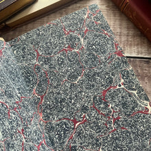 Load image into Gallery viewer, Victorian Hand Written Accounting Book with Clasp and Marbled Edges

