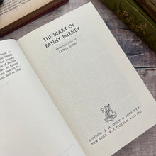 Load image into Gallery viewer, The Diary of Fanny Burney Everyman Library Book with Dust Jacket
