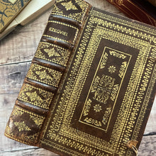 Load image into Gallery viewer, 1698 Ezechiel French Antiquarian Volume Full Leather Binding with Gauffered Edges
