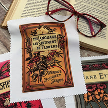 Load image into Gallery viewer, Glass Cleaning Cloths with Beautiful Digital Art Work of Real Antique Books
