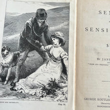 Load image into Gallery viewer, Sense and Sensibility by Jane Austen Rare Floral Art Nouveau Victorian Book
