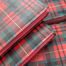 Load image into Gallery viewer, 1868 Box Set featuring the Poetry of Sir Walter Scott; Small Pocket Books in Tartan Bindings
