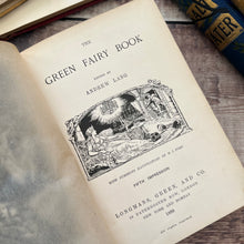 Load image into Gallery viewer, Early 1899 Edition of The Green Fairy Book by Andrew Lang Antique Illustrated Book
