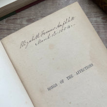Load image into Gallery viewer, 1850 Songs of the Affections by Felicia Hemans; Early Victorian Poetry Book

