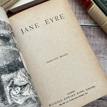 Load image into Gallery viewer, Rare Jane Eyre by Charlotte Bronte Floral Binding Late Victorian Book
