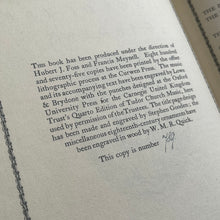 Load image into Gallery viewer, 1925 Songs of the Garden Edited by Peter Warlock; Limited Edition in Half Calf
