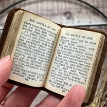Load image into Gallery viewer, 1904 The Battle of Life by Charles Dickens; Yapp leather Binding Illustrated
