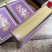 Load image into Gallery viewer, Collection of Three French Books by Comtesse de Segur; Floral Lilac Bindings 1979
