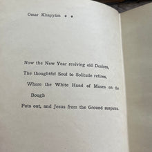 Load image into Gallery viewer, 1907 The Rubaiyat of Omar Khayyam; Quarter Bound Vellum Book
