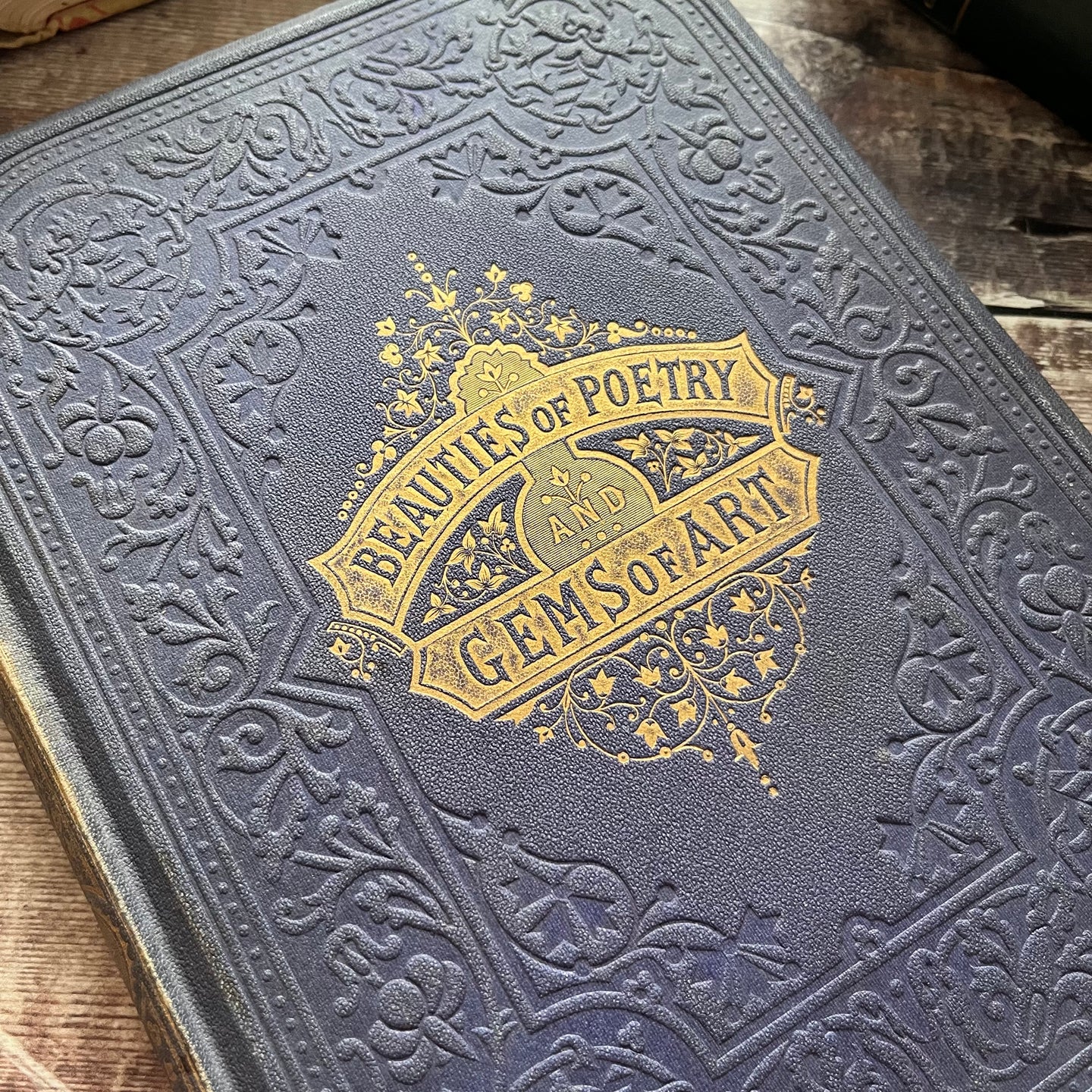 Beauties of Poetry and Gems of Art...Poems Songs and Ballads...Victorian Book