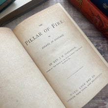Load image into Gallery viewer, The Pillar of Fire by Rev J H Ingraham The Lily Series Beautiful Floral Binding WORN
