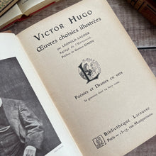 Load image into Gallery viewer, Quarter Leather French Book of Poetry by Victor Hugo; Lovely Antique Book
